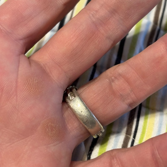 Judith Ripka Sterling Silver & Cubic Zirconia Braided Band Ring Size 6 - Picture 5 of 5